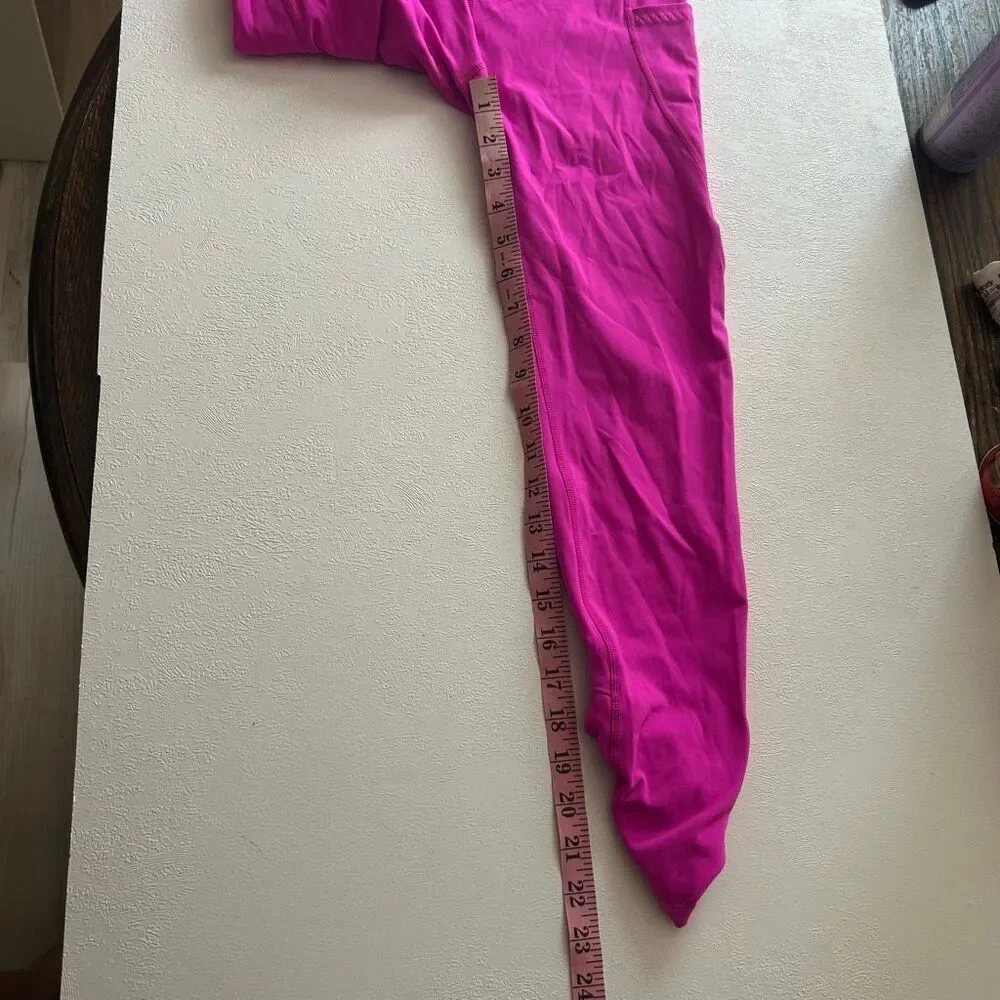 Free People Movement Pink Stirrup Leggings High Rise Pocket Yoga Pants